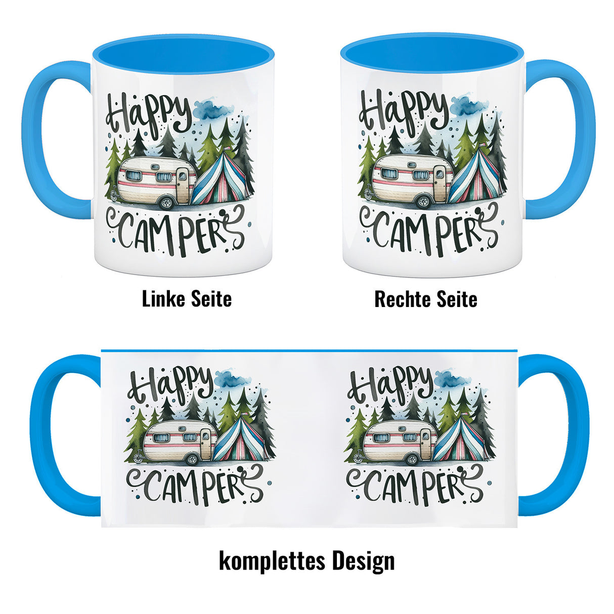 Happy Campers Wohnwagen Kaffeebecher