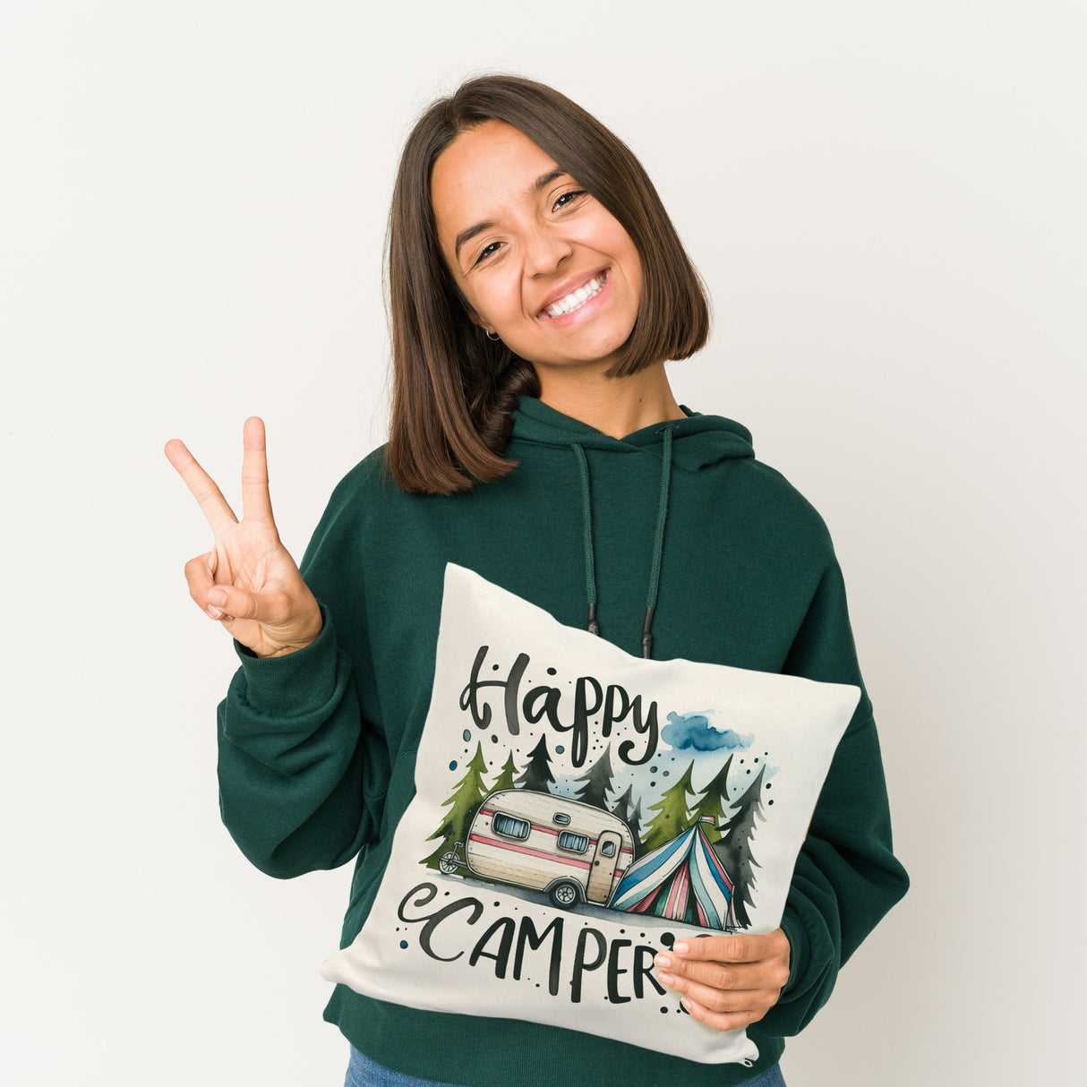 Happy Campers Wohnwagen Kissen