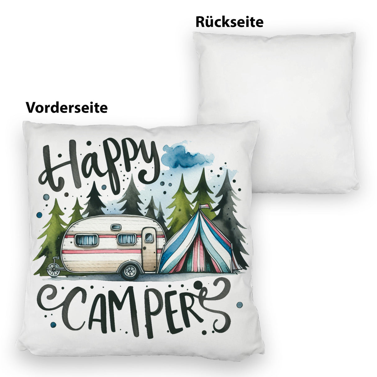 Happy Campers Wohnwagen Kissen