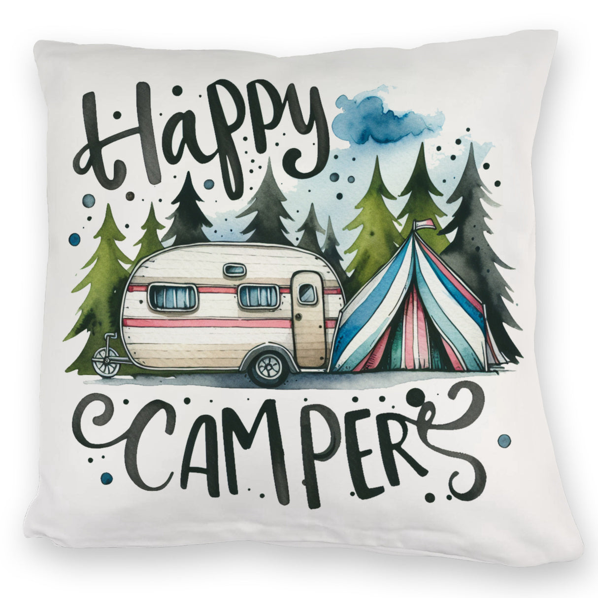 Happy Campers Wohnwagen Kissen