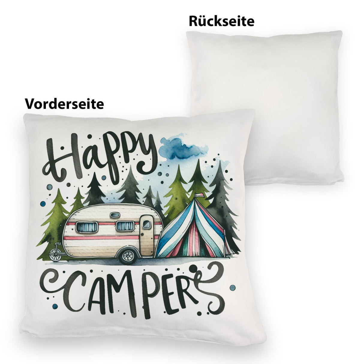 Happy Campers Wohnwagen Kissen