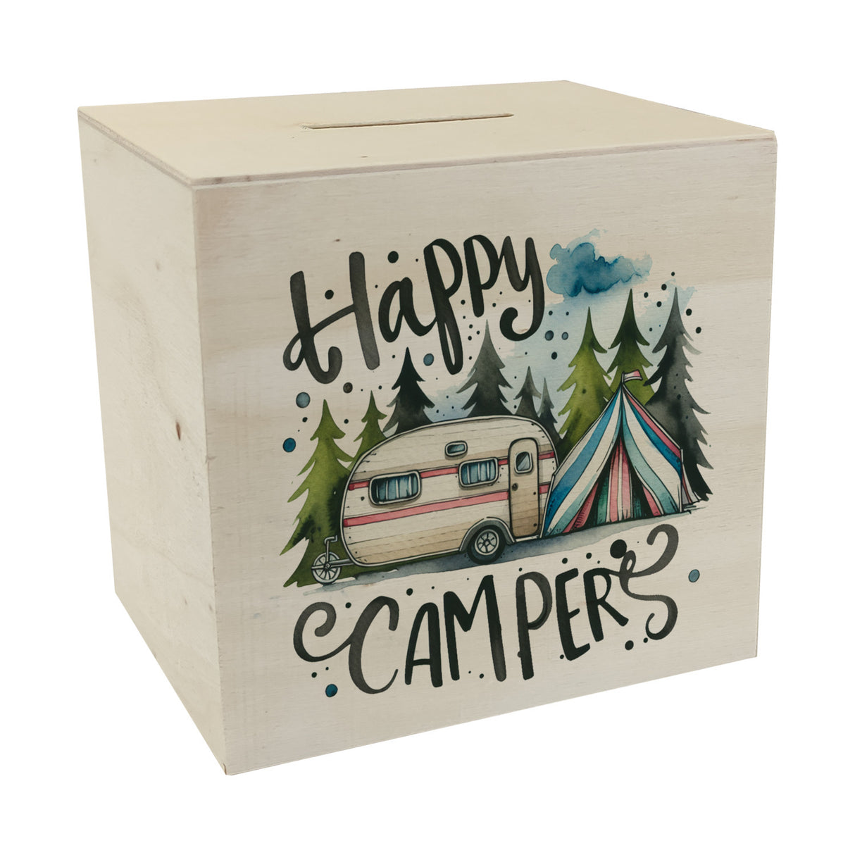 Happy Campers Wohnwagen Spardose