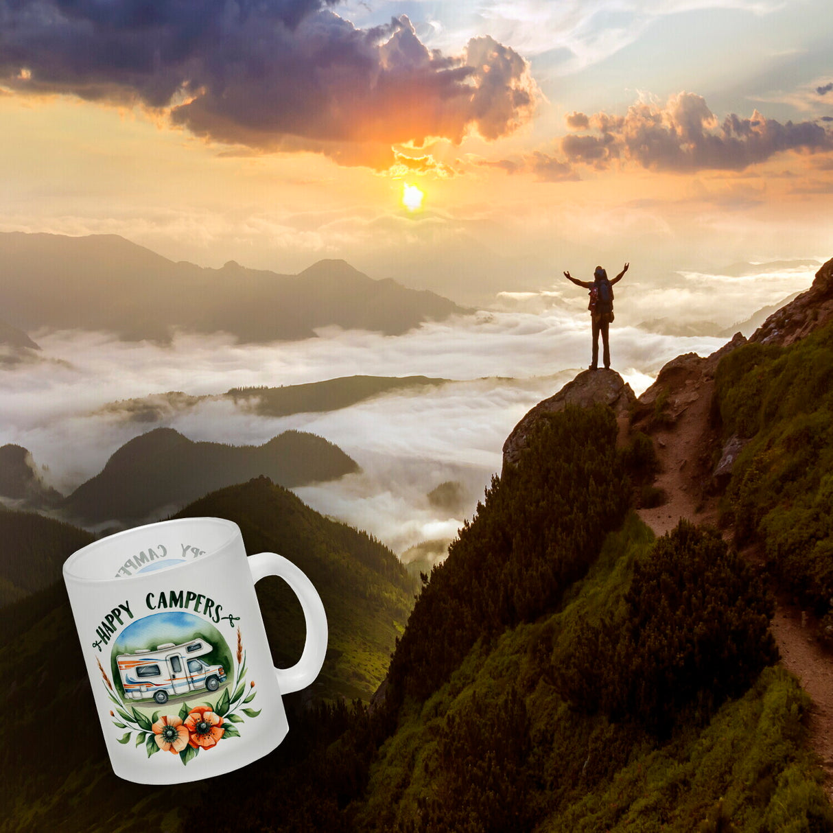 Wohnmobil Happy Campers Kaffeebecher