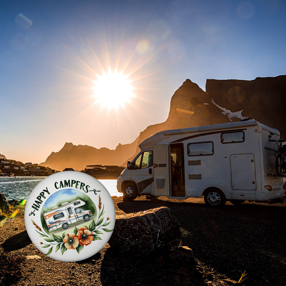 Wohnmobil Happy Campers Magnet