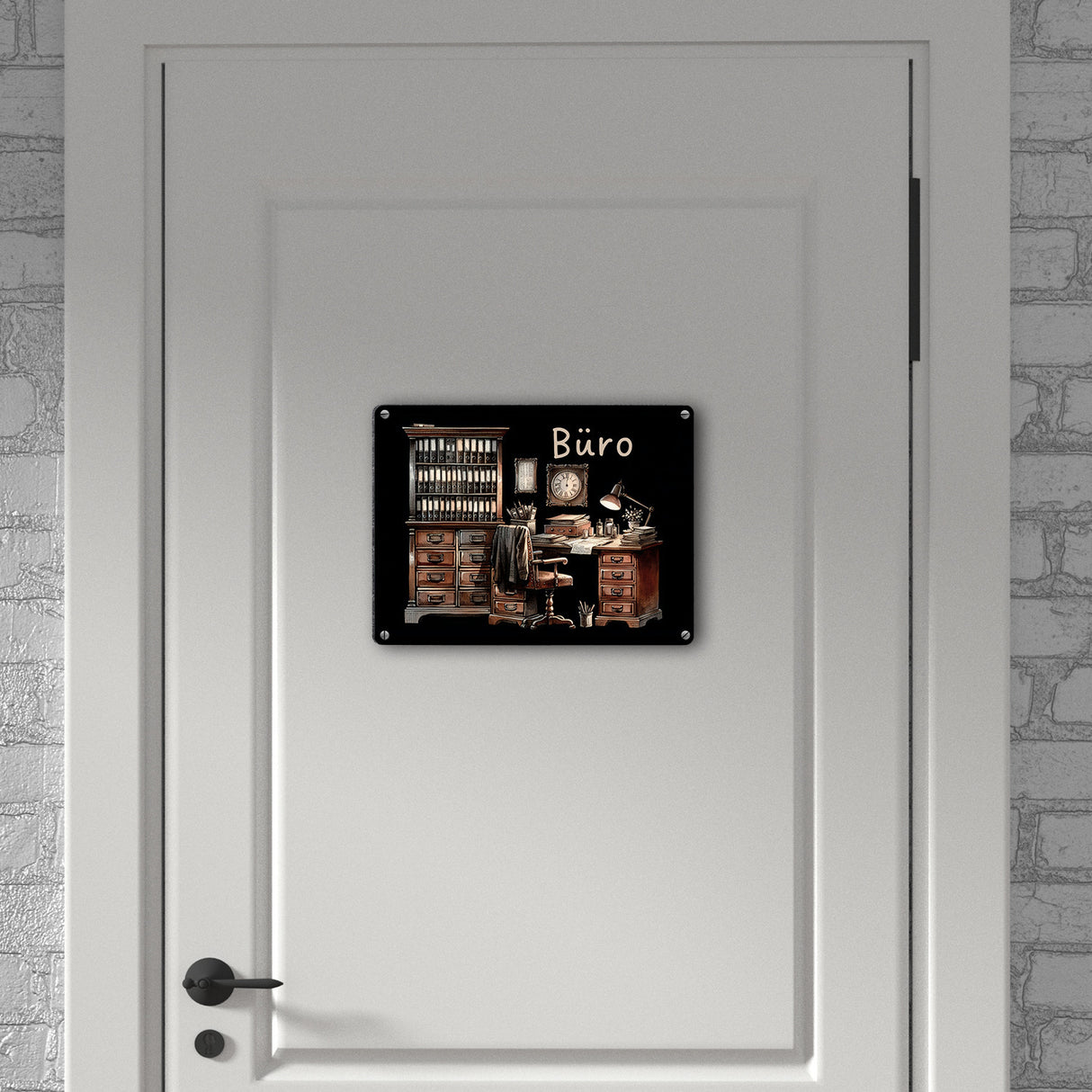 Büro Metallschild in 15x20 cm