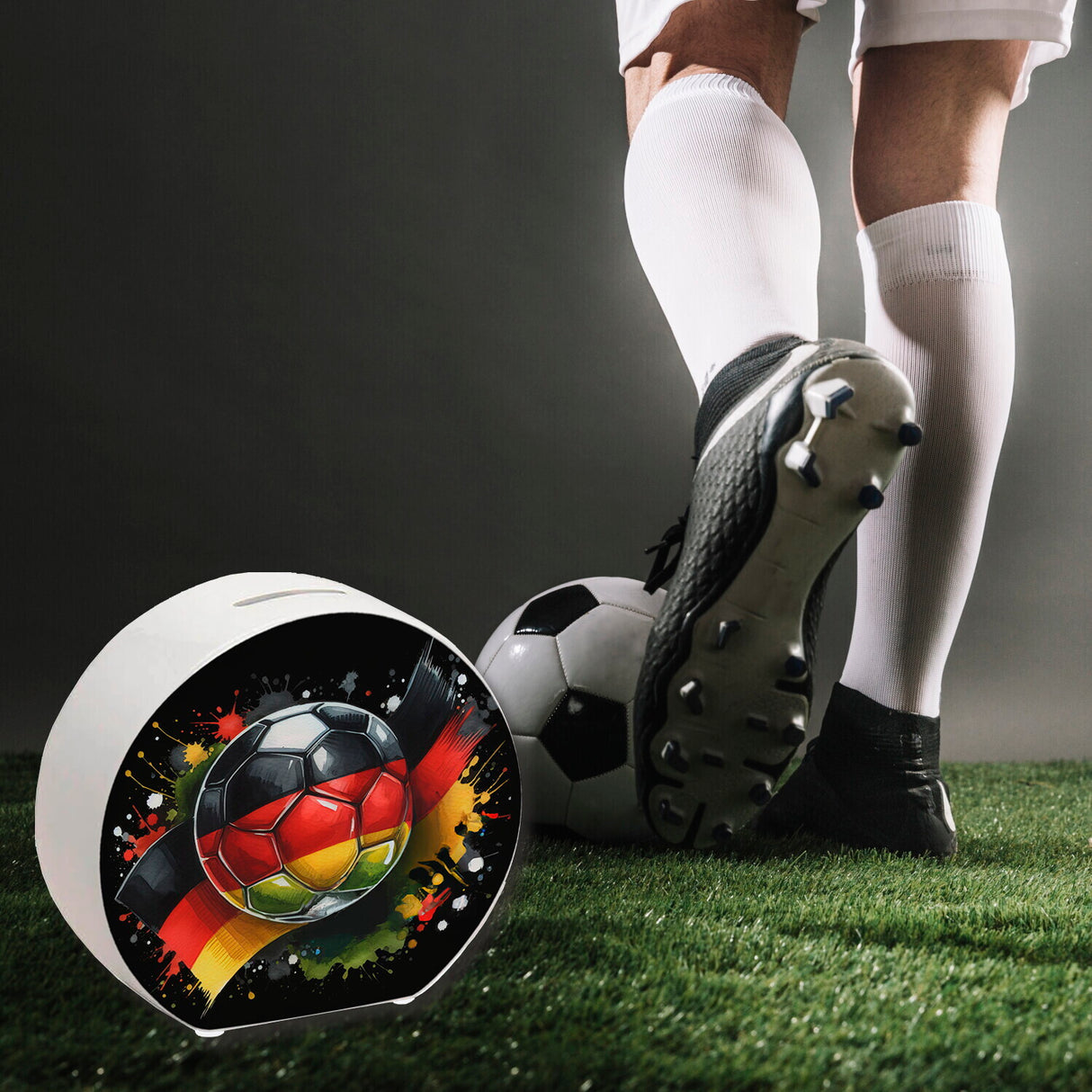 Fußball Deutschland Flagge Spardose