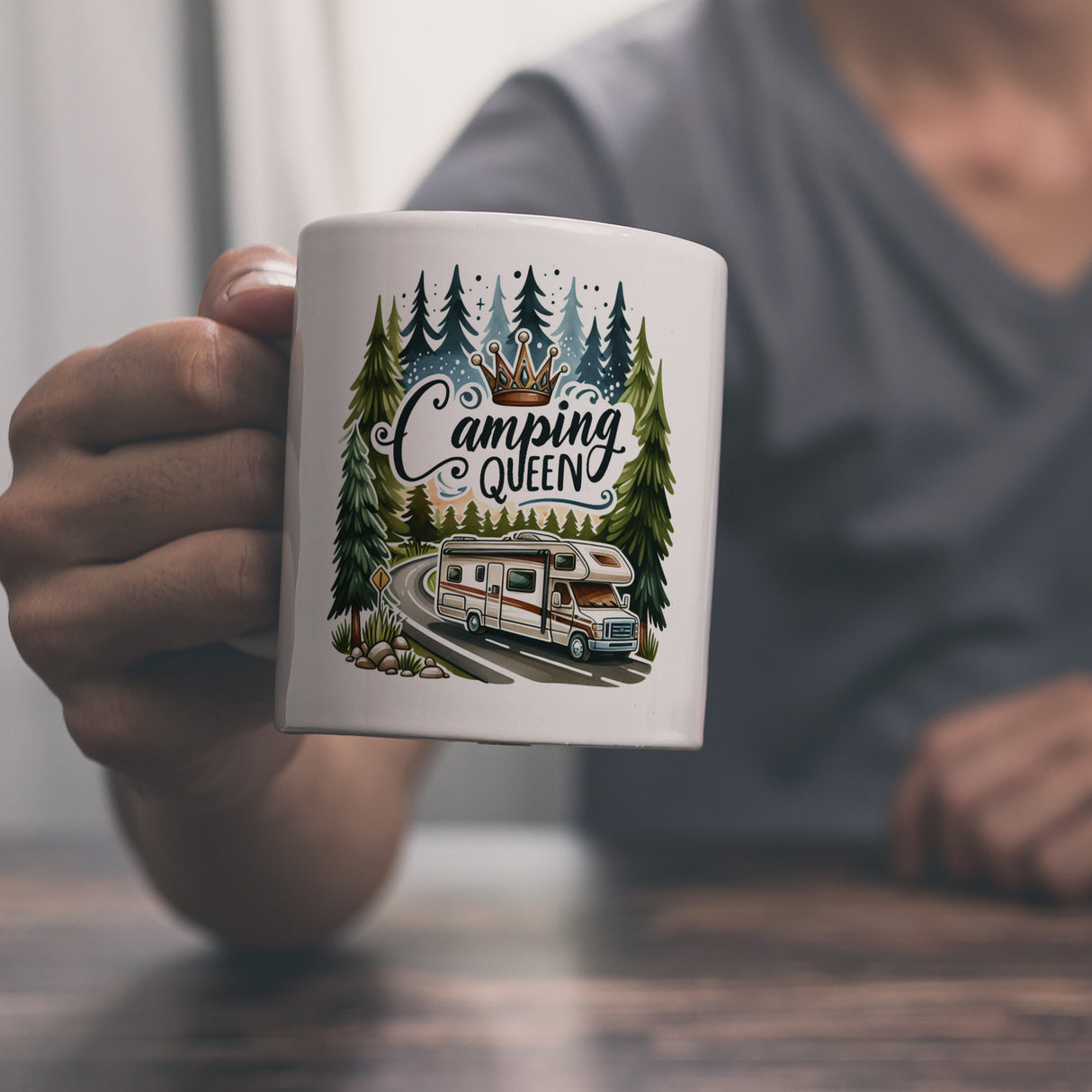 Wohnmobil Camping Queen Kaffeebecher