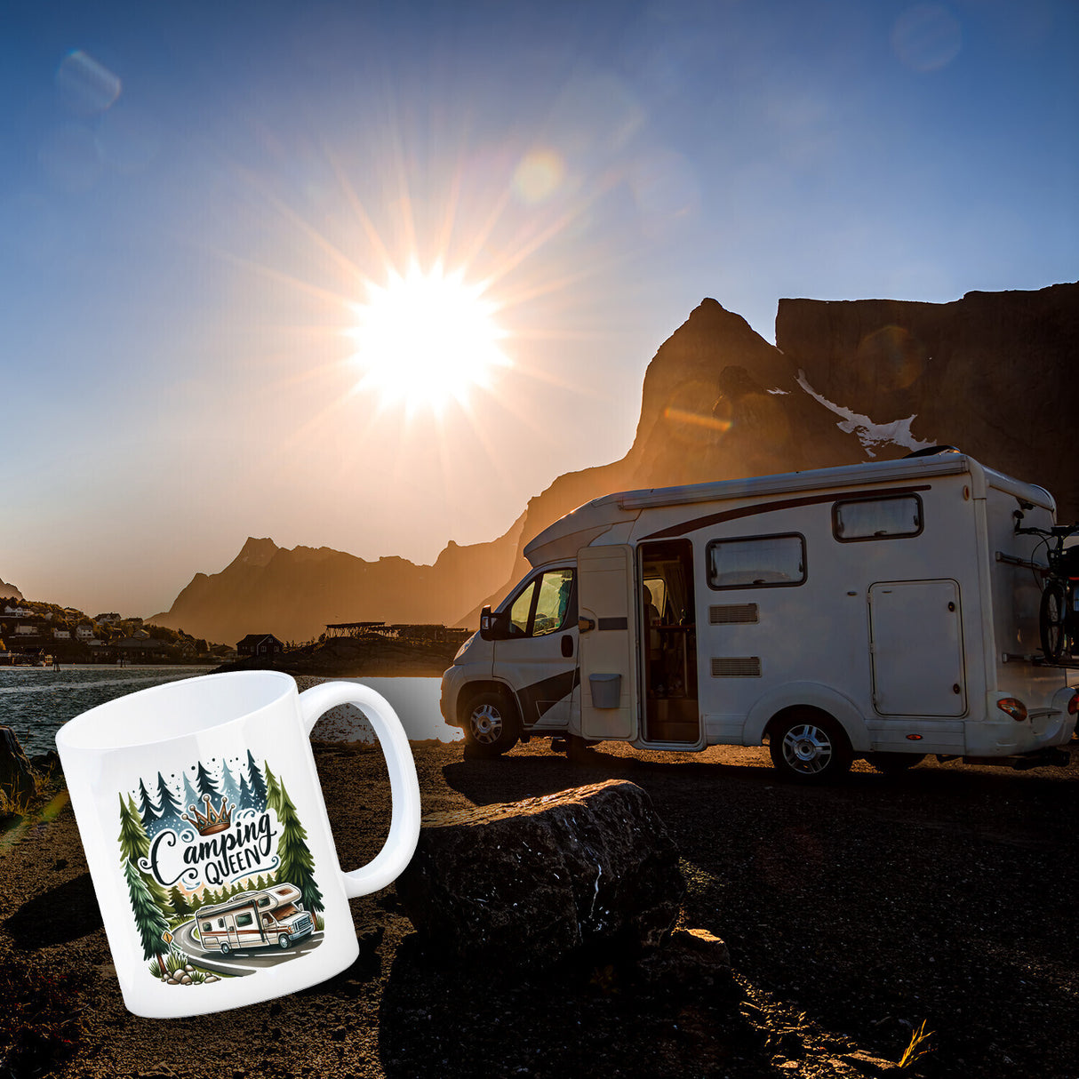 Wohnmobil Camping Queen Kaffeebecher