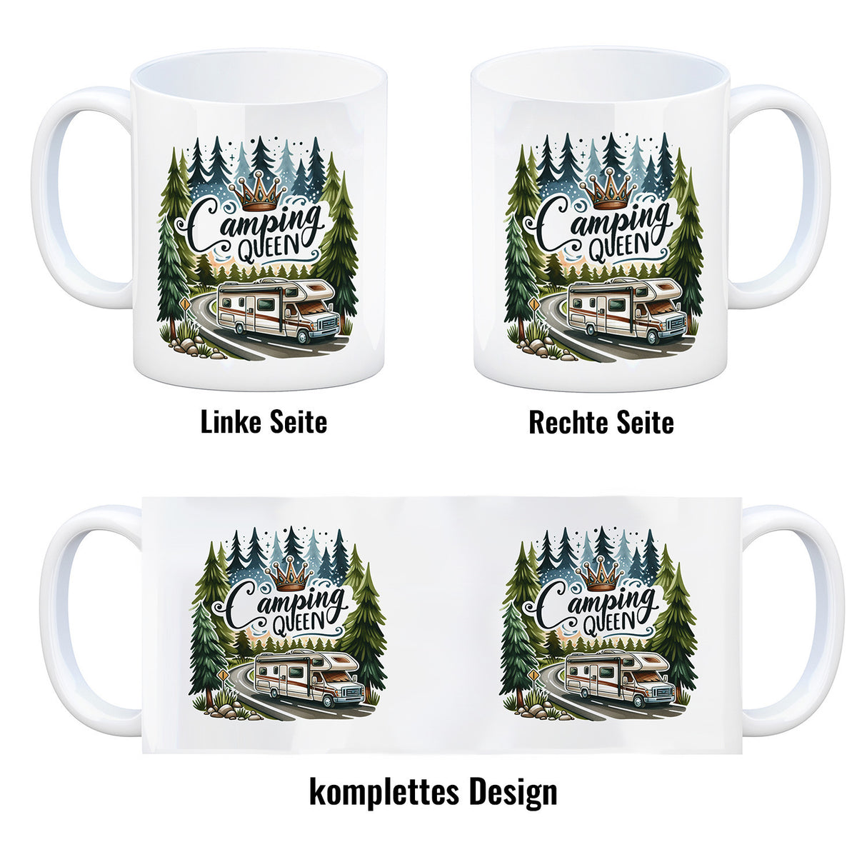 Wohnmobil Camping Queen Kaffeebecher