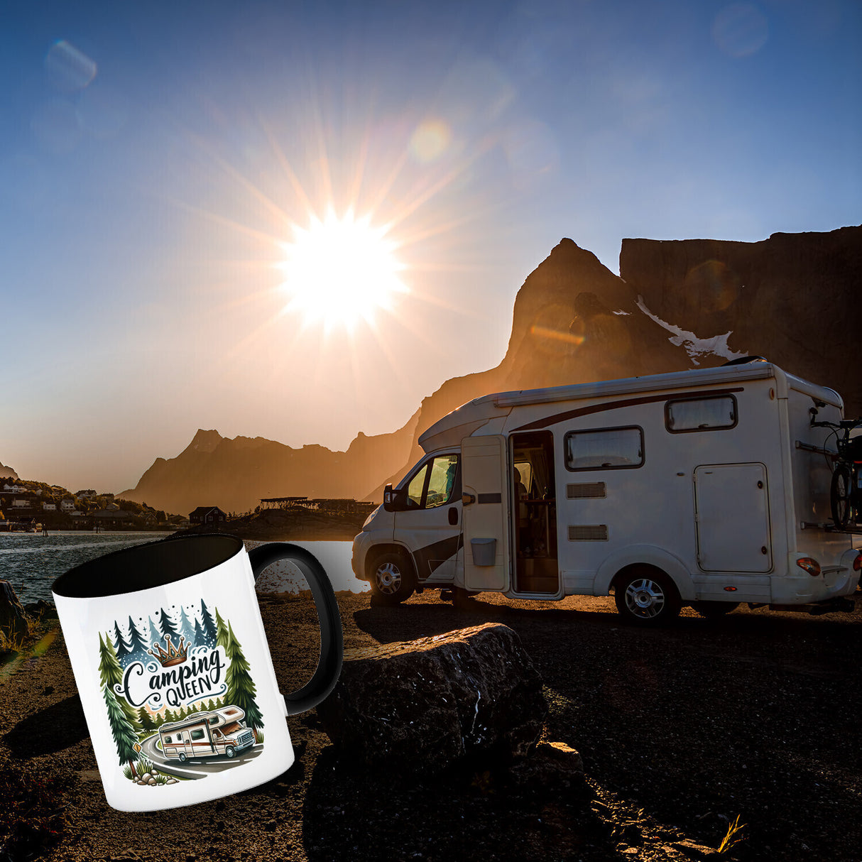 Wohnmobil Camping Queen Kaffeebecher