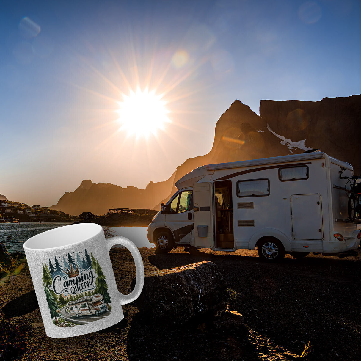 Wohnmobil Camping Queen Kaffeebecher