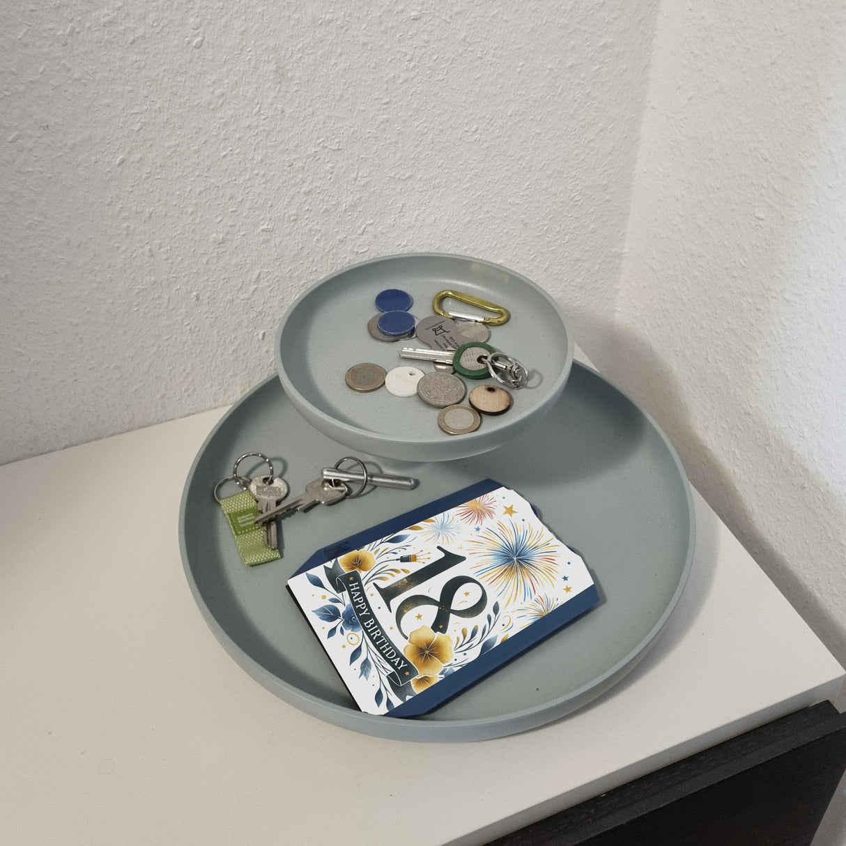 18. Geburtstag Parkscheibe mit Spruch Happy Birthday 18