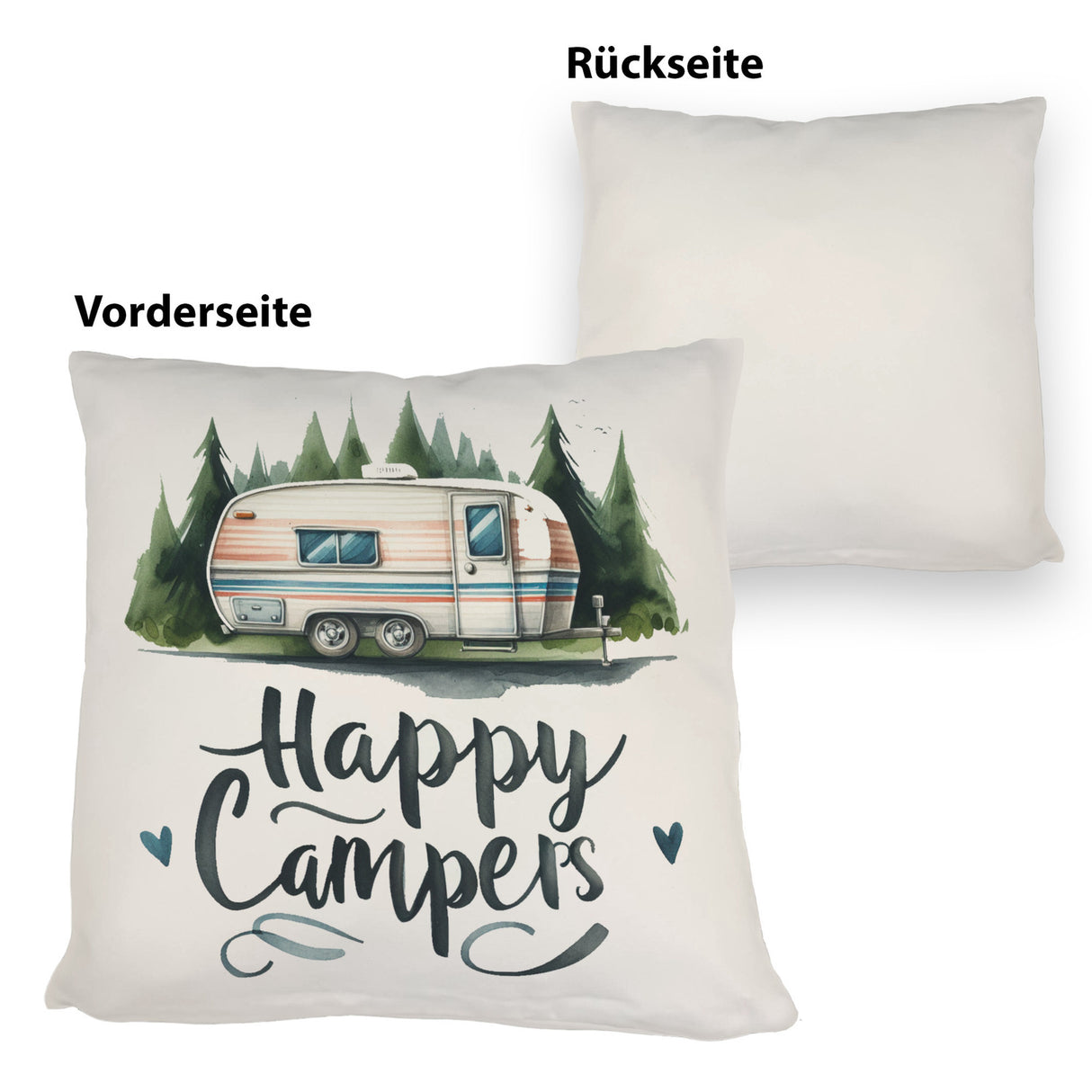 Happy Campers Wohnwagen Kissen