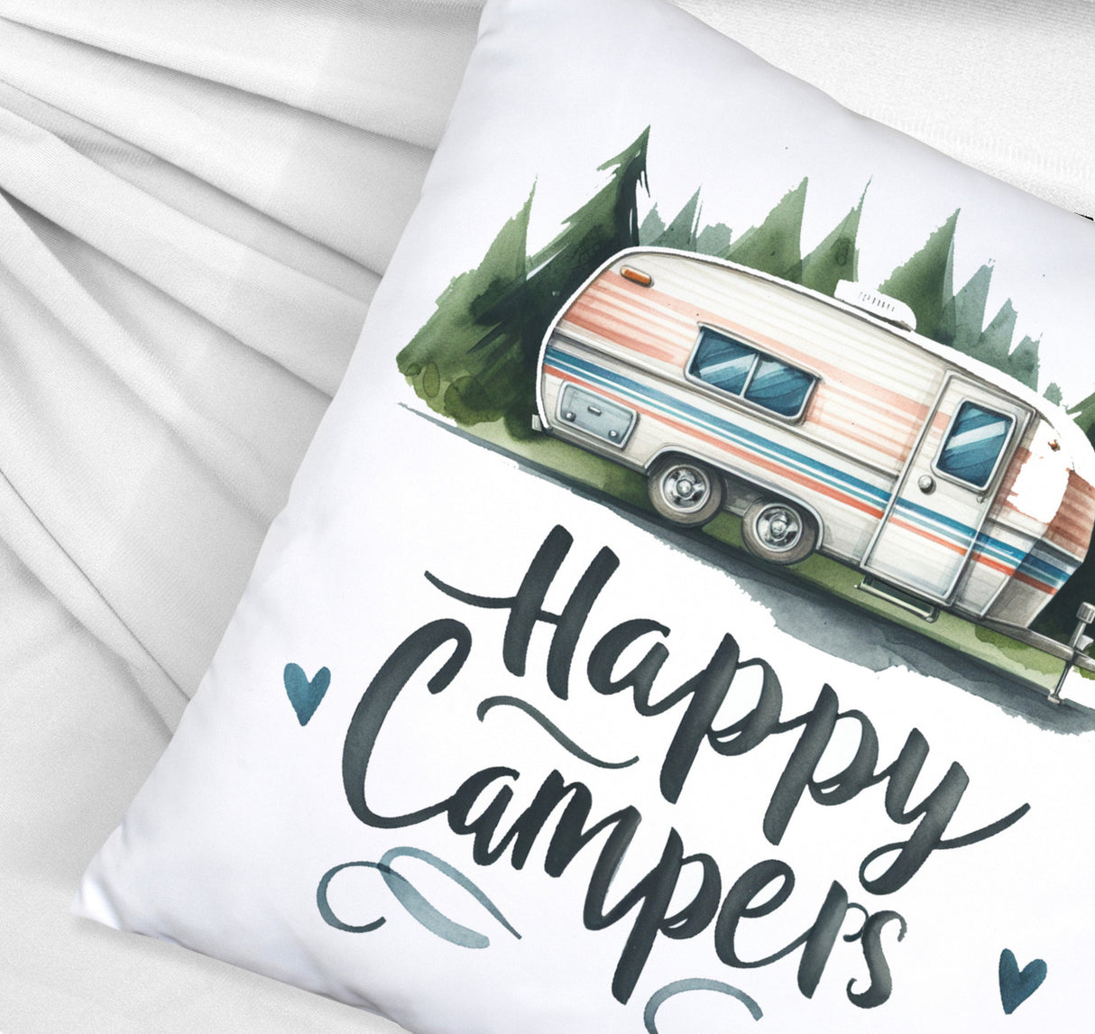 Happy Campers Wohnwagen Kissen