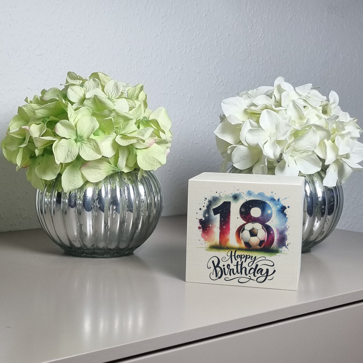 18. Geburtstag Fußball Spardose mit Spruch Happy Birthday 18