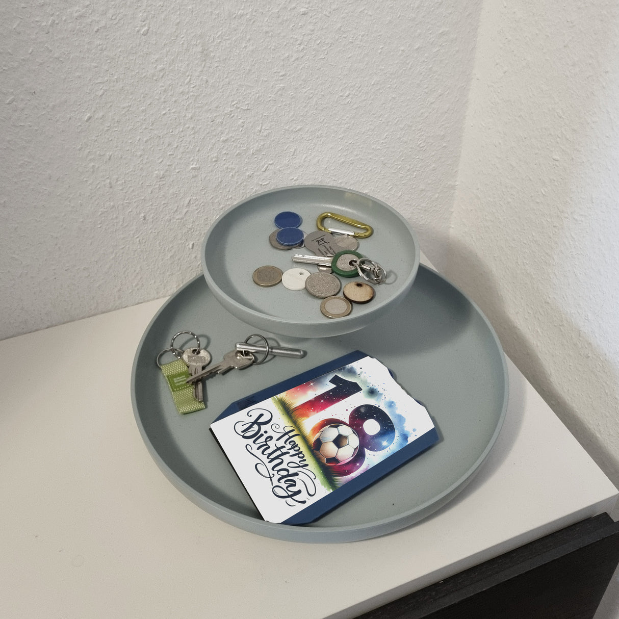18. Geburtstag Fußball Parkscheibe mit Spruch Happy Birthday 18