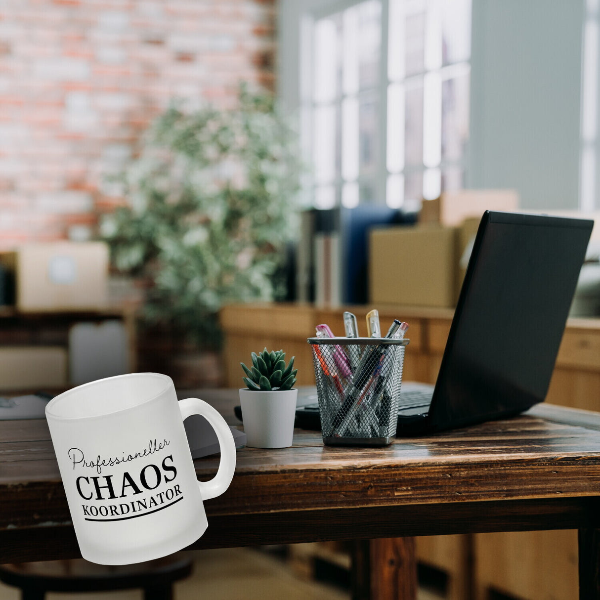 Chef Kaffeebecher mit Spruch Professioneller Chaos Koordinator