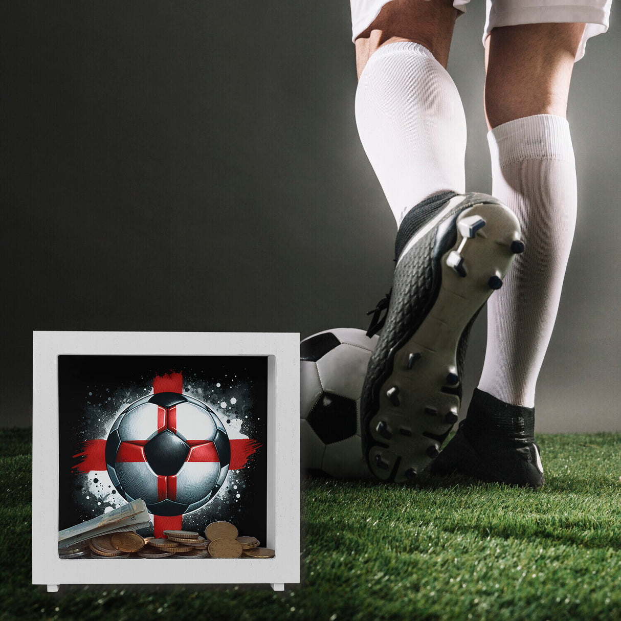 Fußball Englische Flagge Spardose