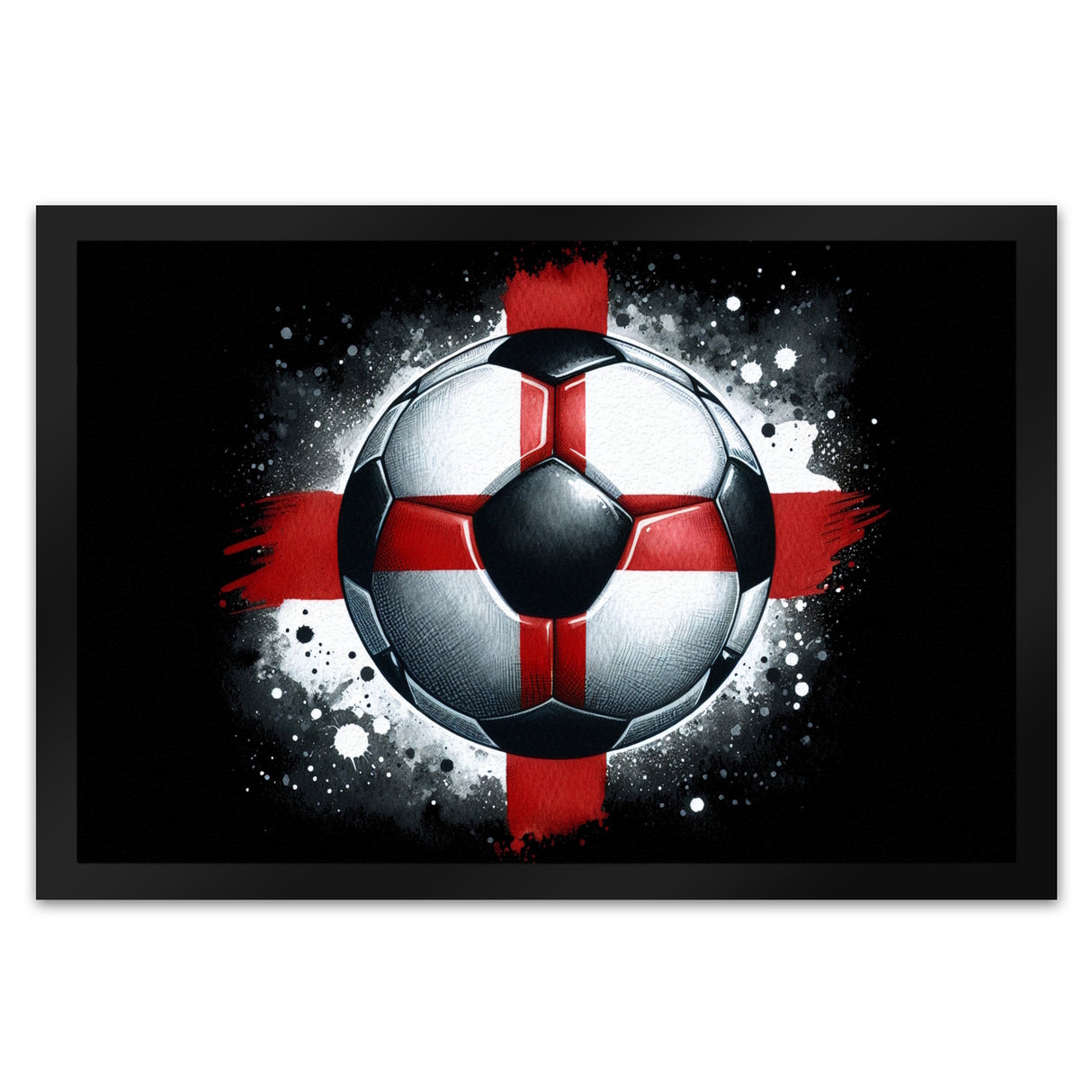 Fußball Englische Flagge Fußmatte in 35x50 cm
