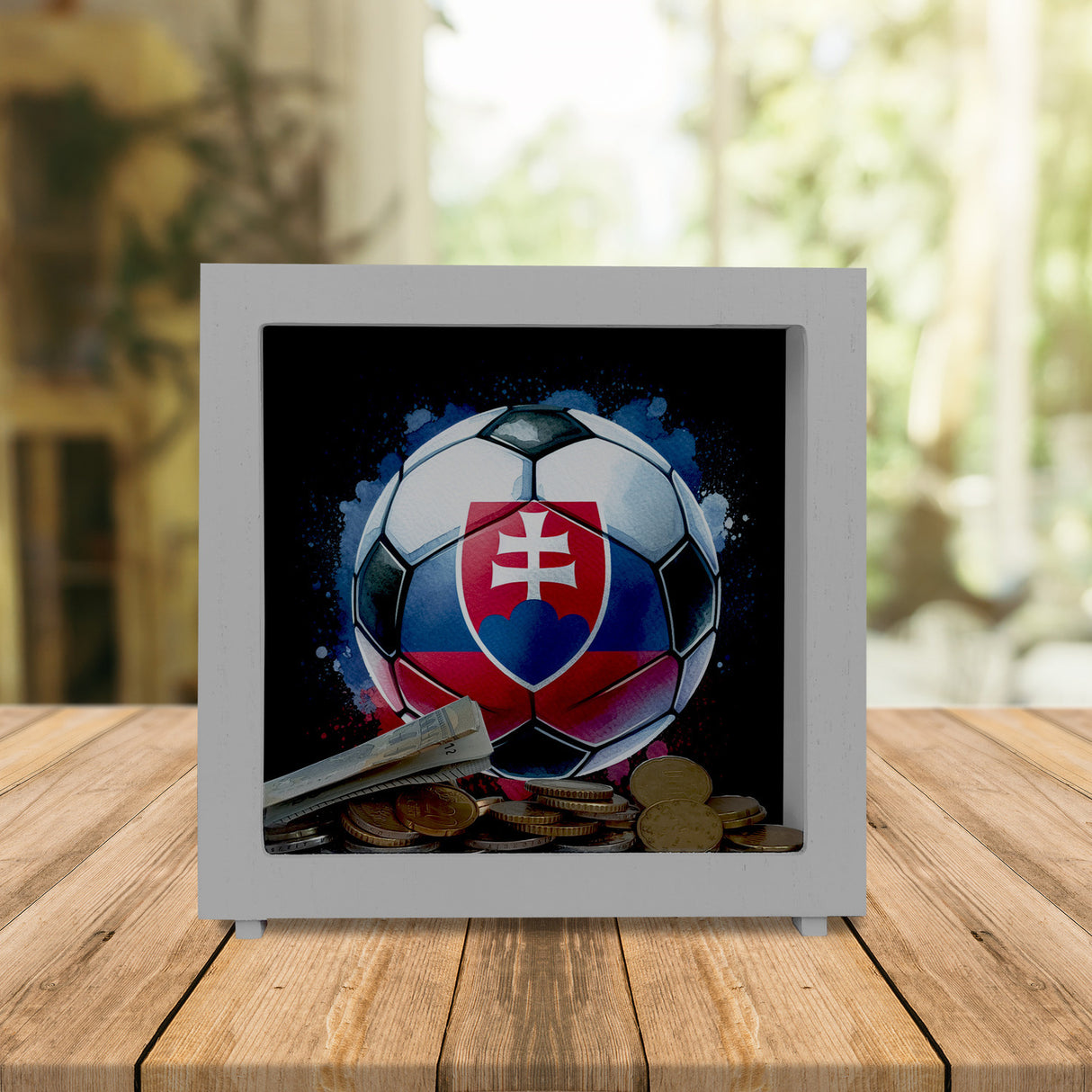 Fußball Slowakei Flagge Spardose