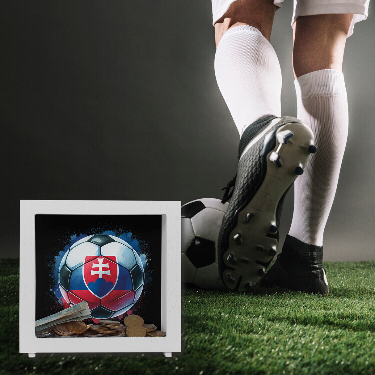 Fußball Slowakei Flagge Spardose