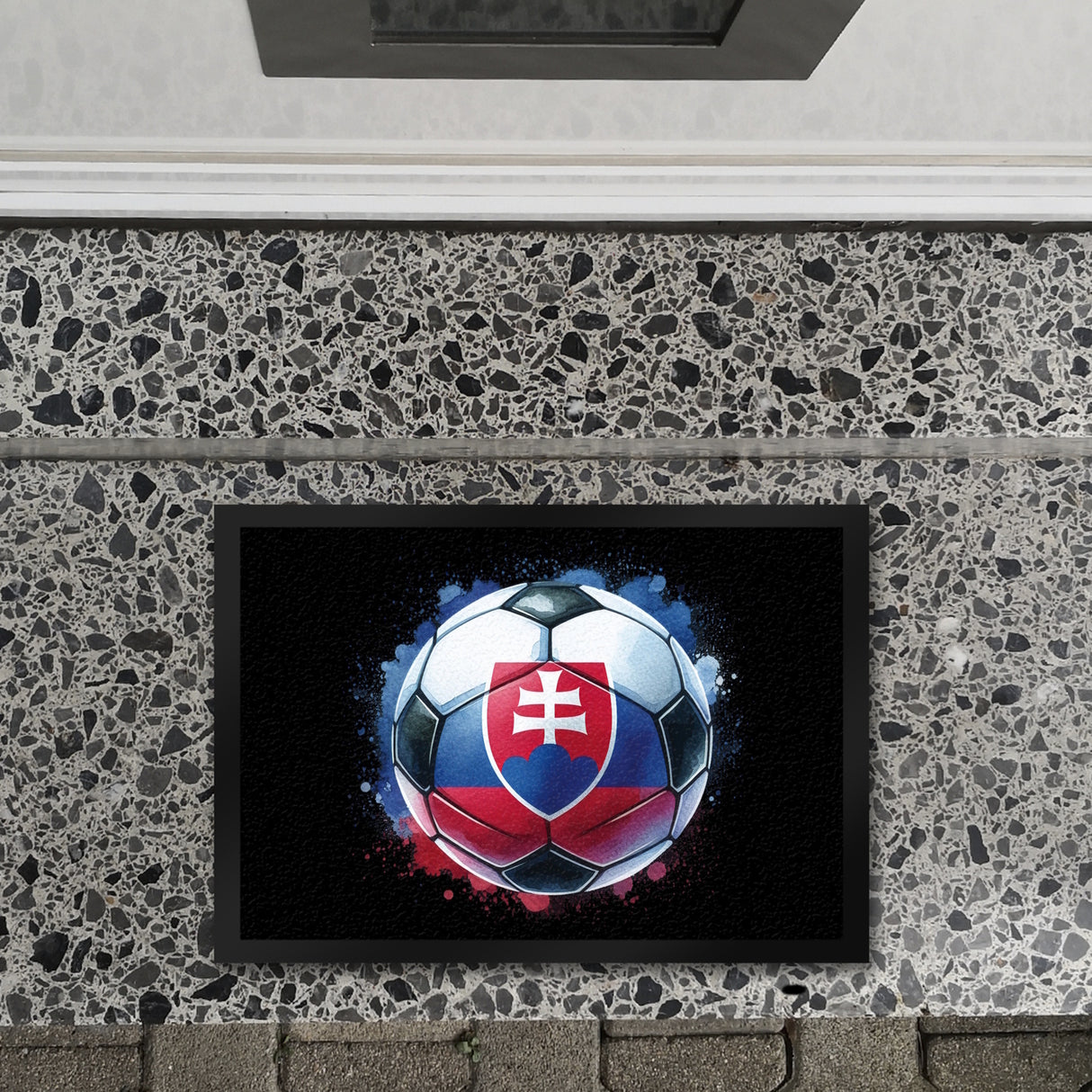 Fußball Slowakei Flagge Fußmatte in 35x50 cm