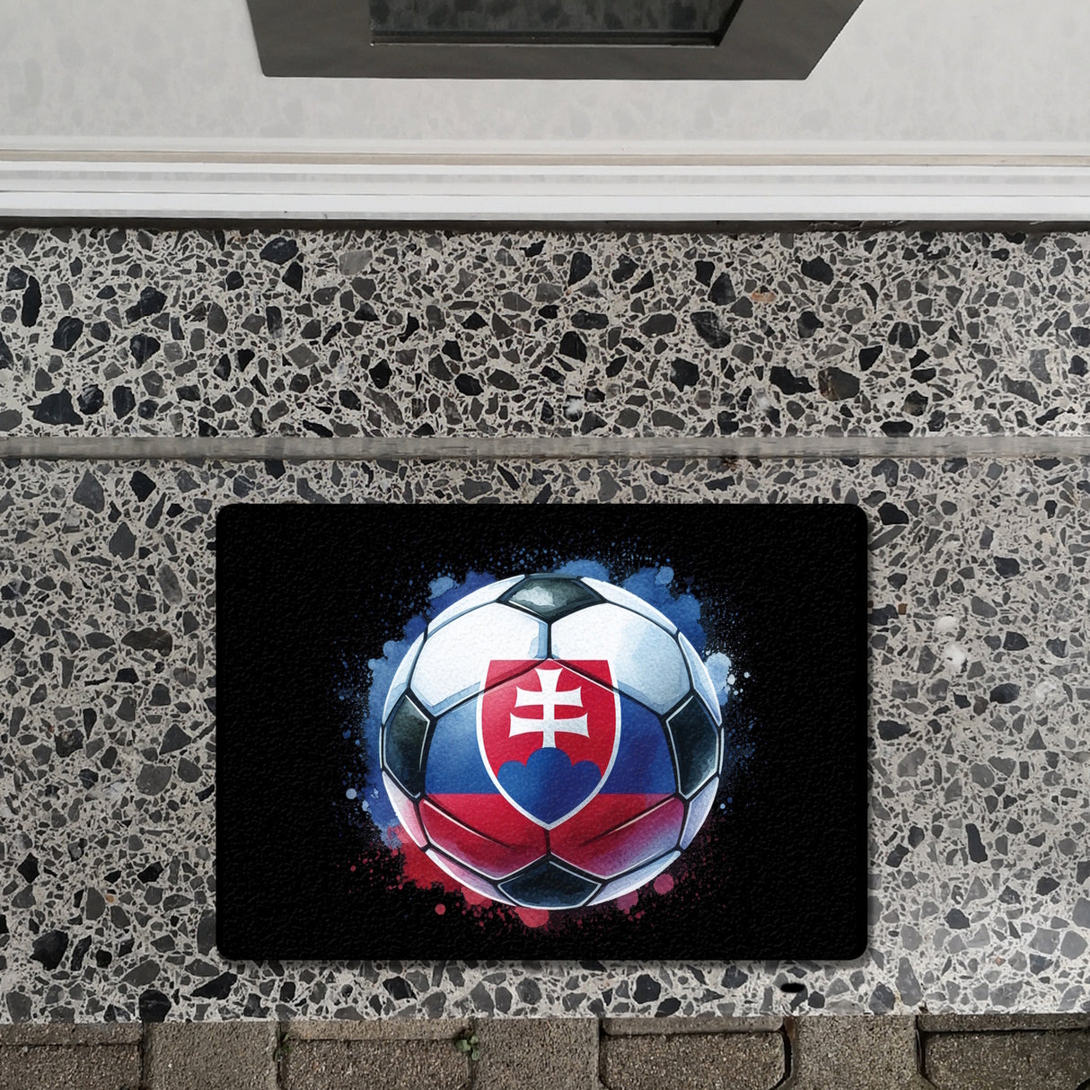 Fußball Slowakei Flagge Fußmatte in 35x50 cm ohne Rand