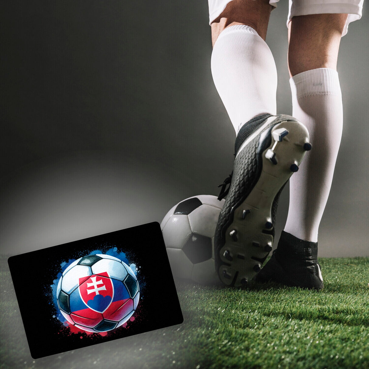 Fußball Slowakei Flagge Fußmatte in 35x50 cm ohne Rand