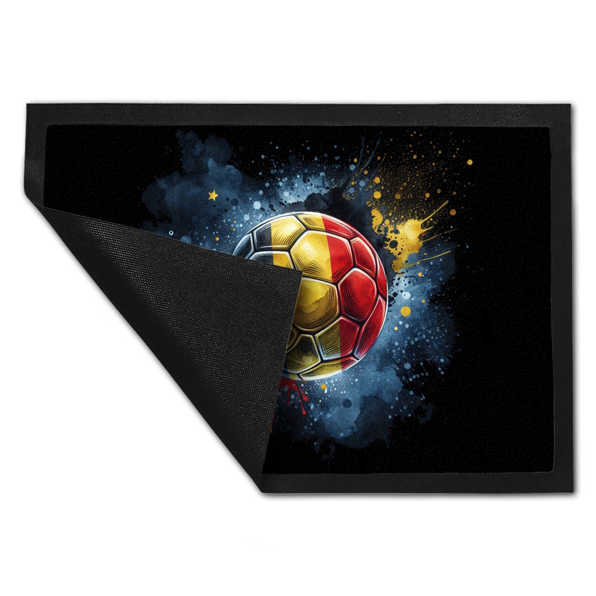 Fußball Belgien Flagge Fußmatte in 35x50 cm