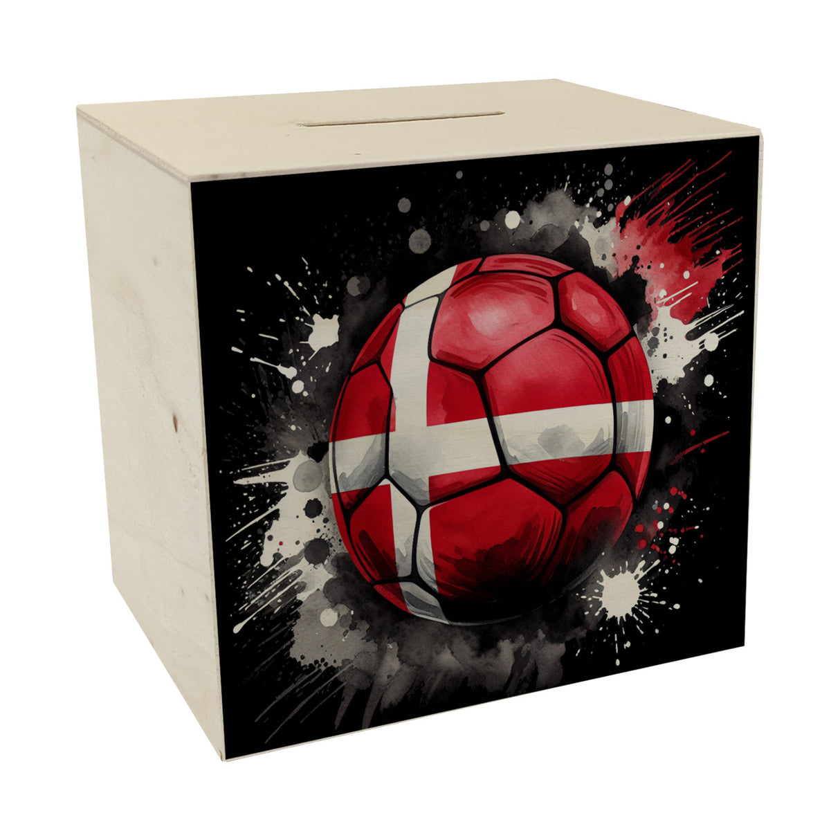 Fußball Dänemark Flagge Spardose