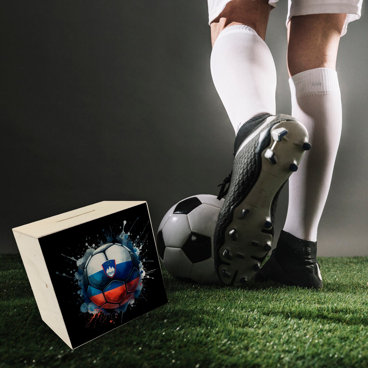 Fußball Slowenien Flagge Spardose