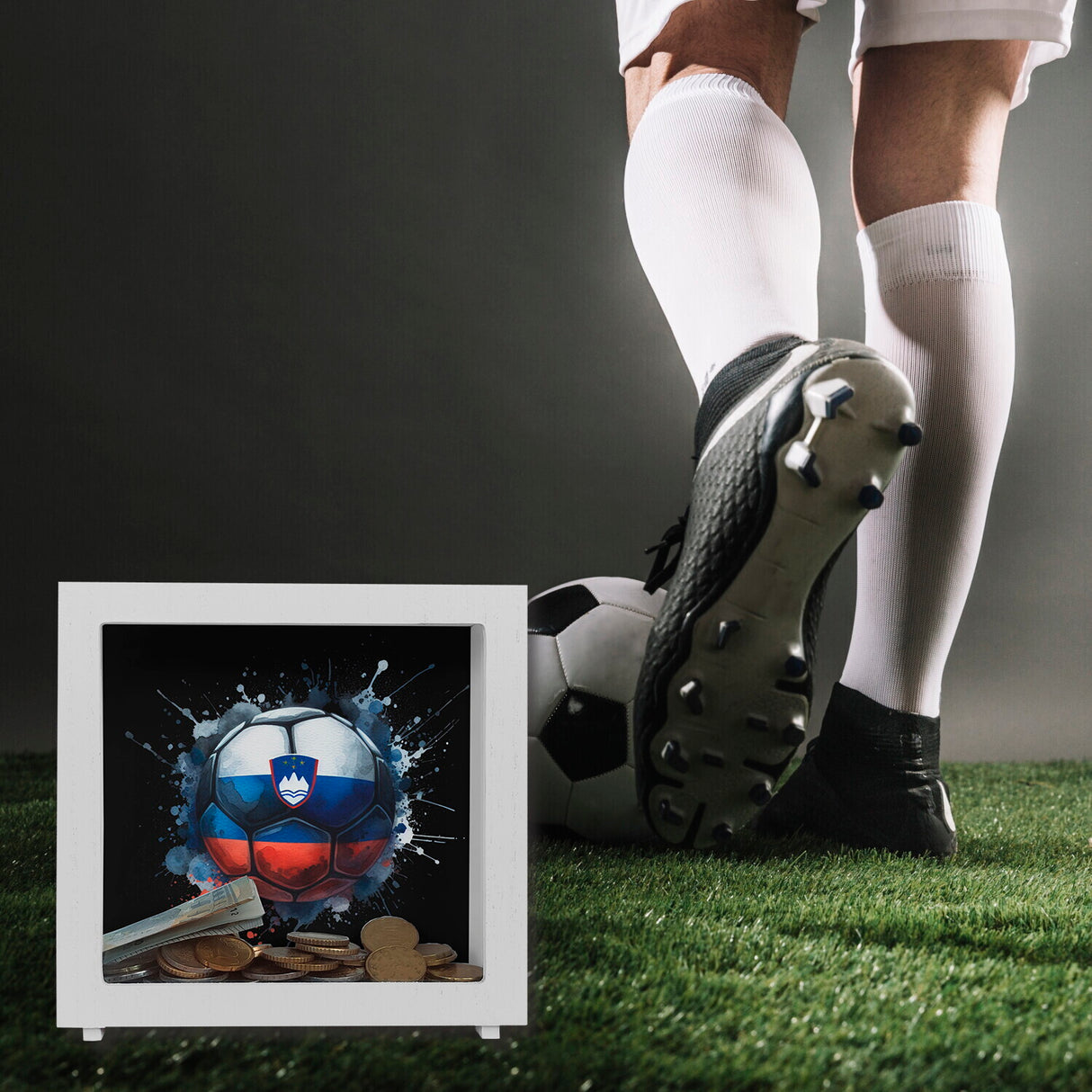 Fußball Slowenien Flagge Spardose
