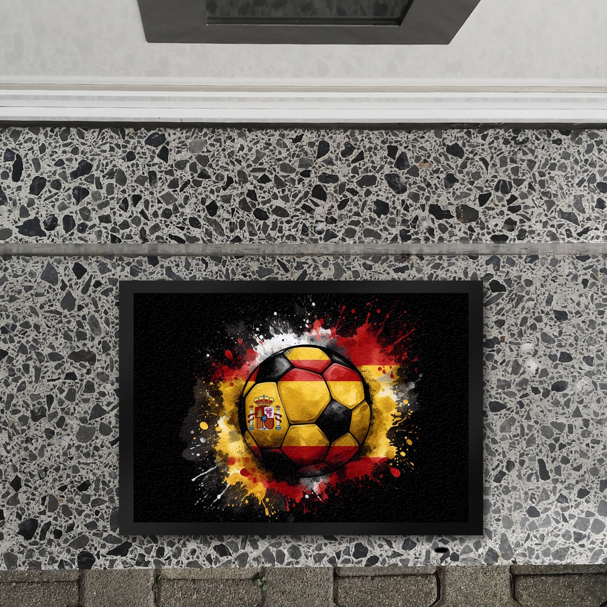 Fußball Spanien Flagge Fußmatte in 35x50 cm