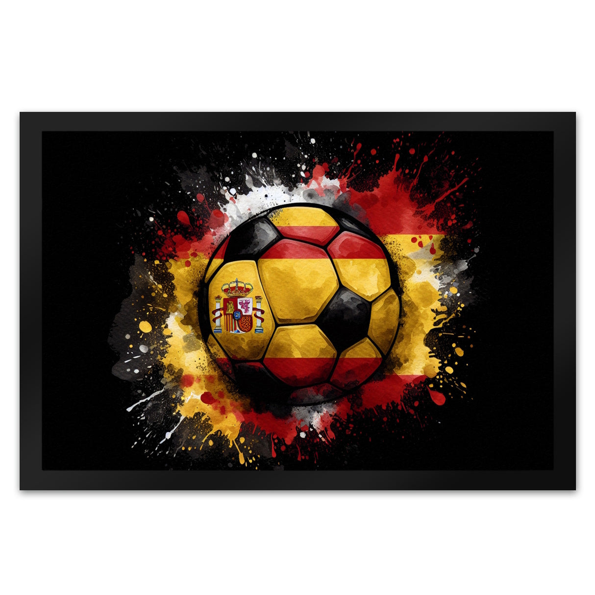 Fußball Spanien Flagge Fußmatte in 35x50 cm