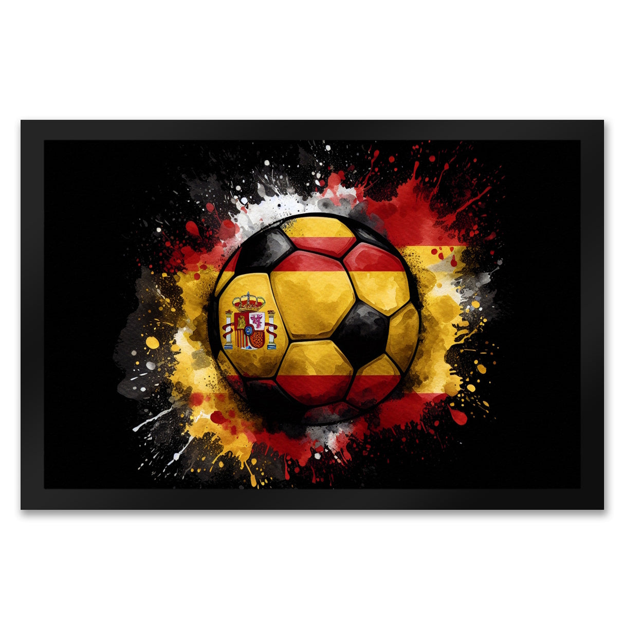 Fußball Spanien Flagge Fußmatte in 35x50 cm
