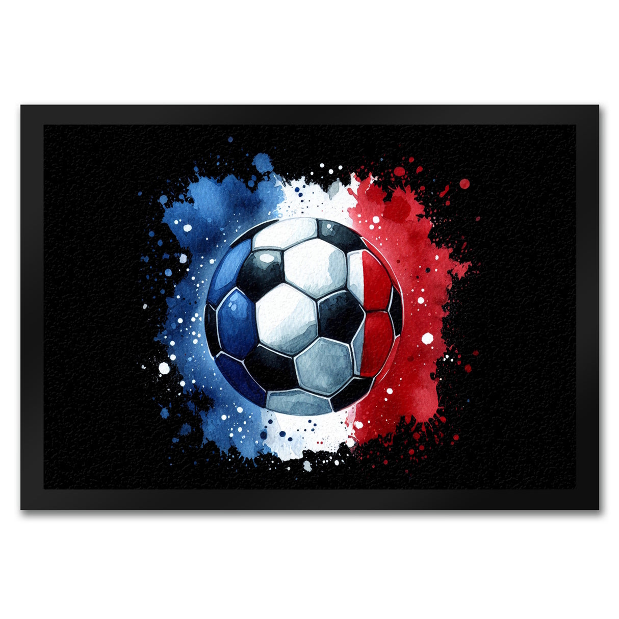 Fußball Frankreich Flagge Fußmatte in 35x50 cm