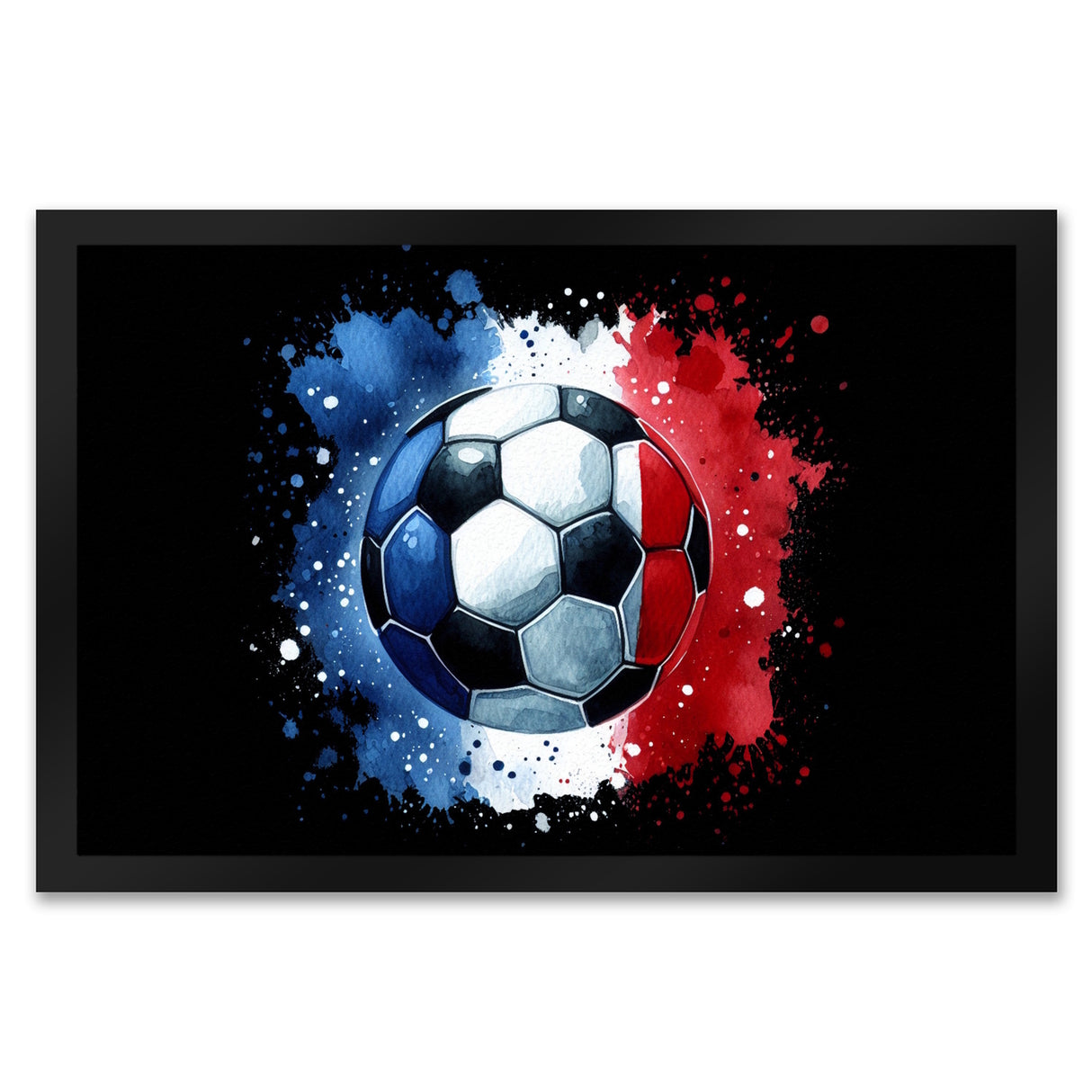 Fußball Frankreich Flagge Fußmatte in 35x50 cm