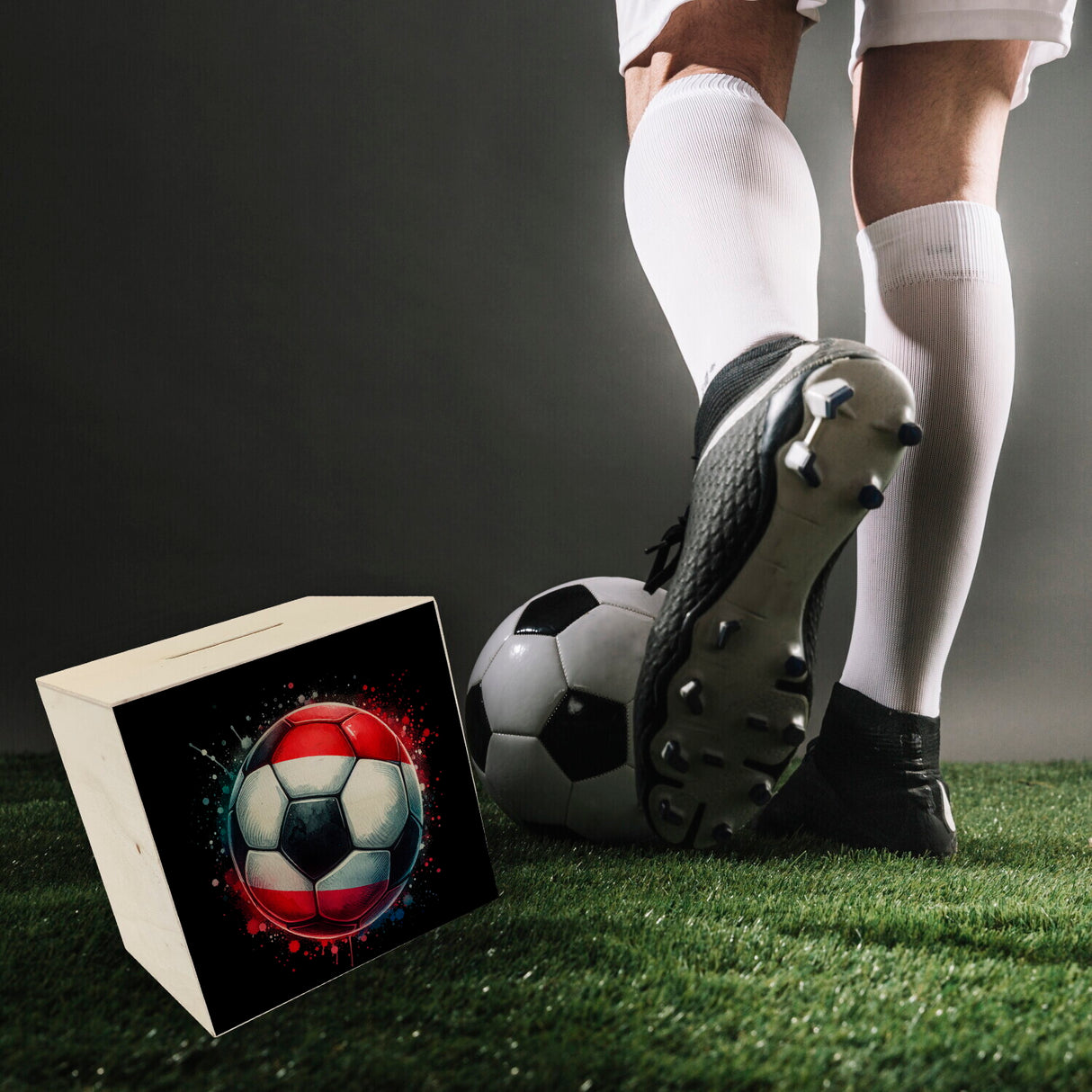 Fußball Österreich Flagge Spardose