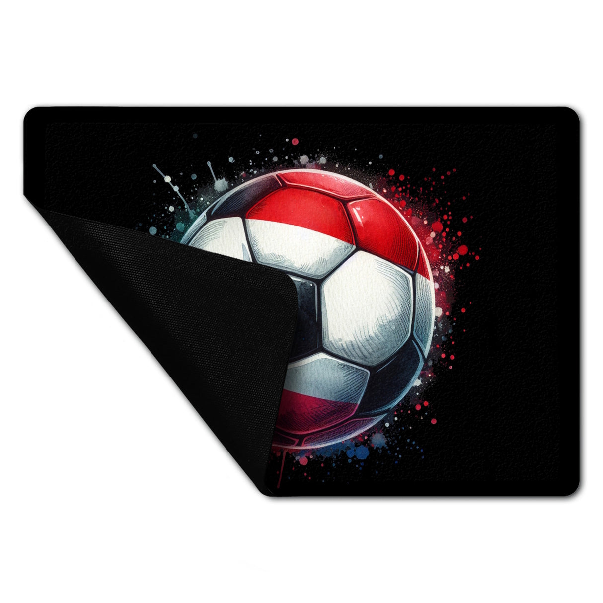 Fußball Österreich Flagge Fußmatte in 35x50 cm ohne Rand