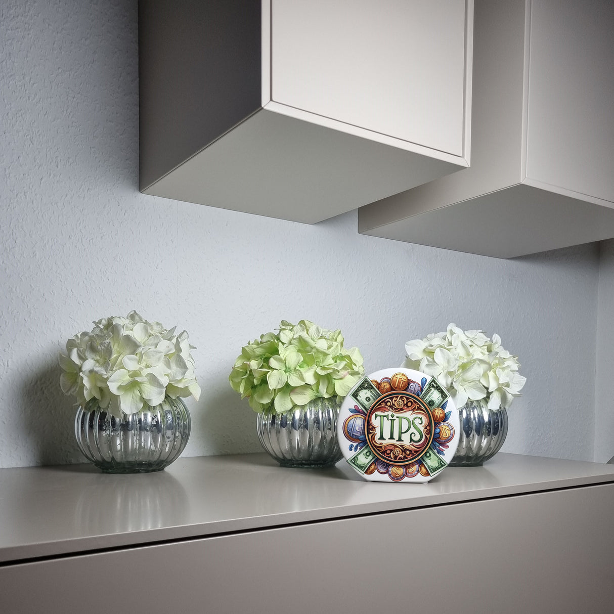 Trinkgeld Retro Spardose mit Spruch Tips