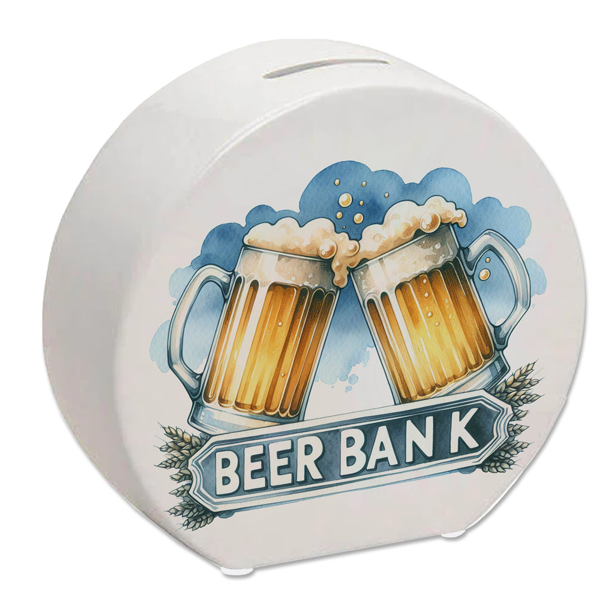 Bier Spardose mit Spruch Beer Bank