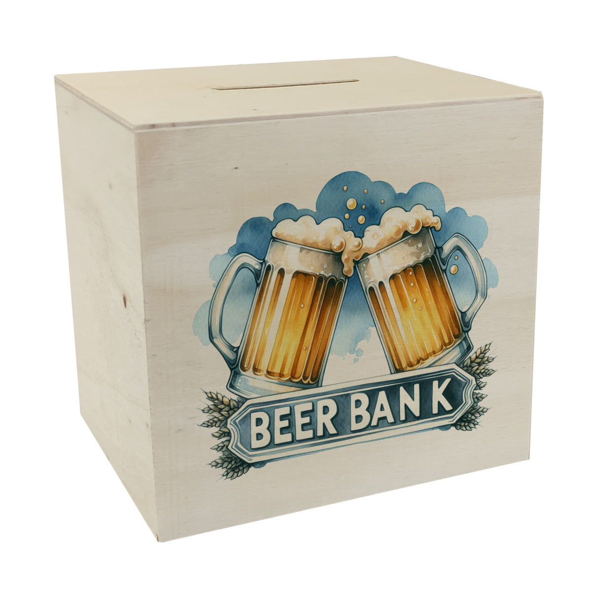 Bier Spardose mit Spruch Beer Bank