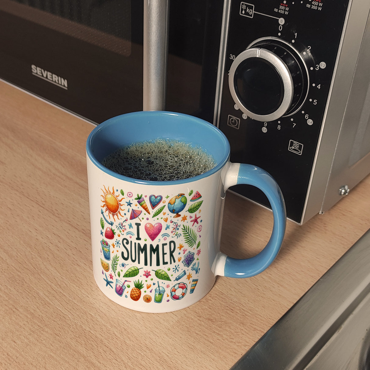 Sommer Kaffeebecher mit Spruch I love summer