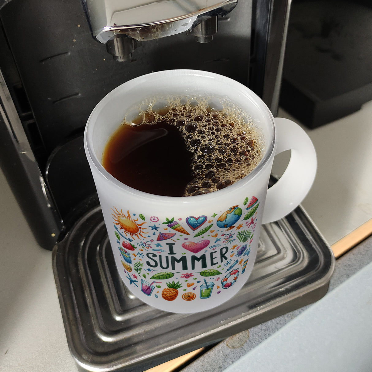 Sommer Kaffeebecher mit Spruch I love summer
