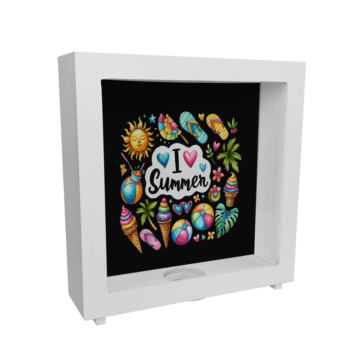 Endlich Sommer Spardose mit Spruch I love Summer