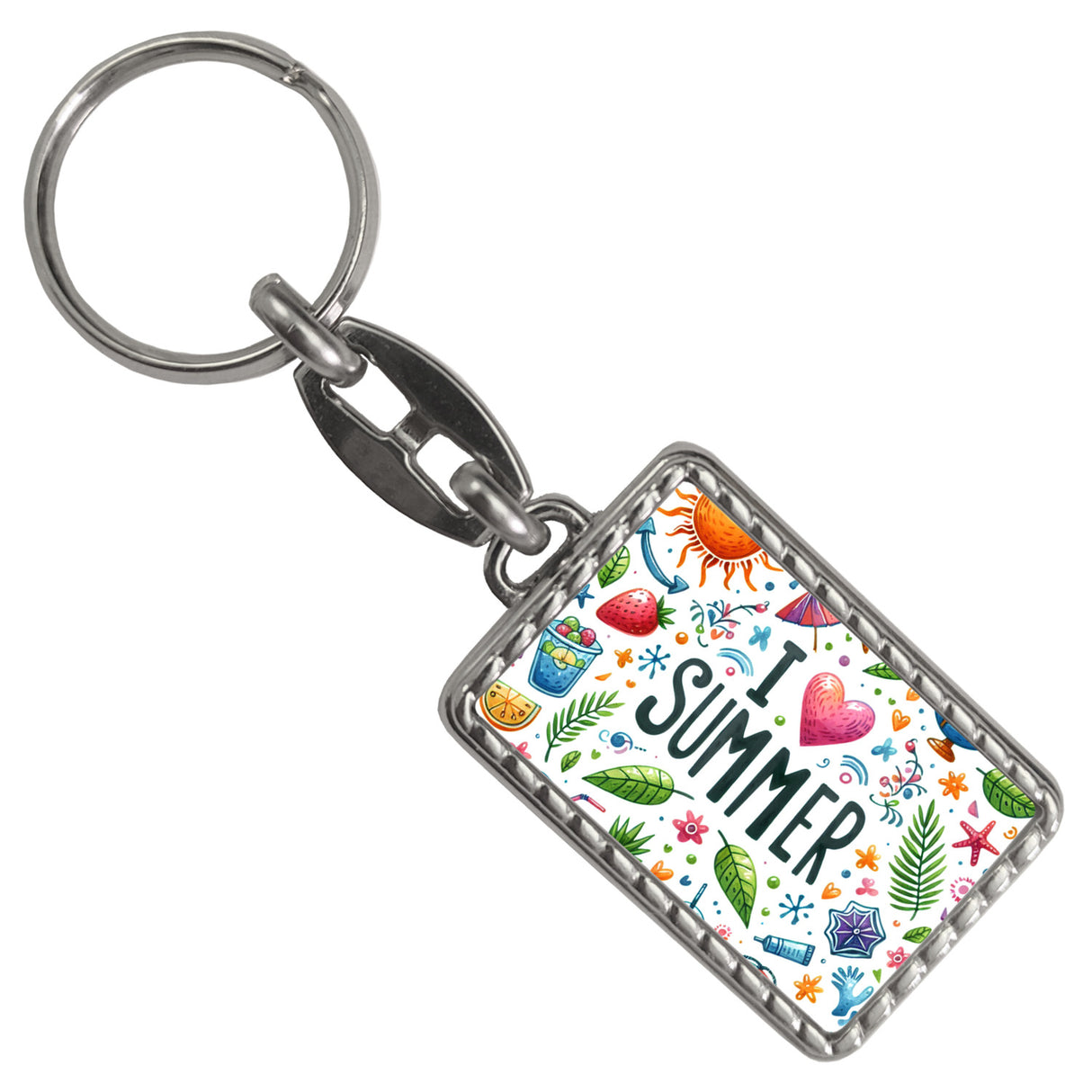 Sommer Schlüsselanhänger mit Spruch I love summer