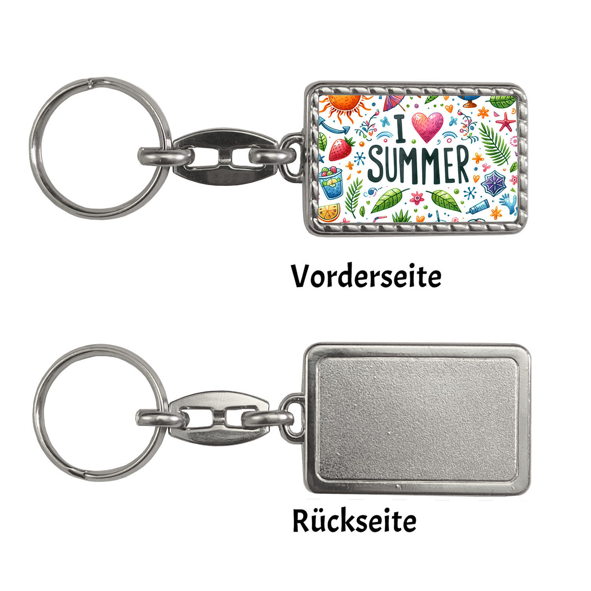 Sommer Schlüsselanhänger mit Spruch I love summer