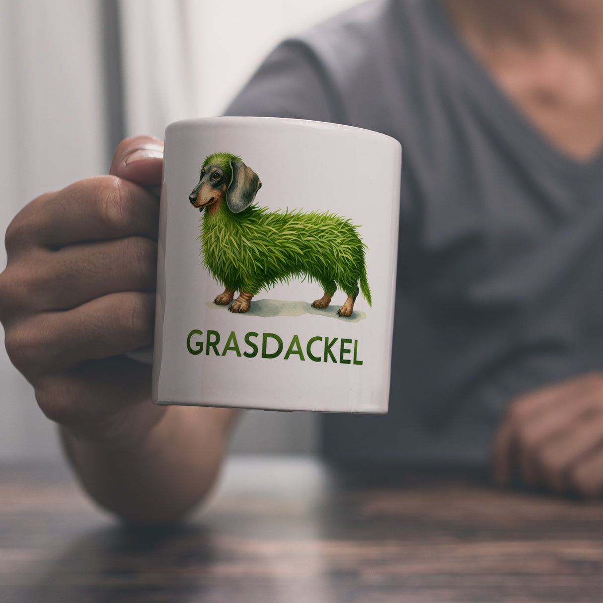 Grasdackel schwäbischer Dialekt Kaffeebecher