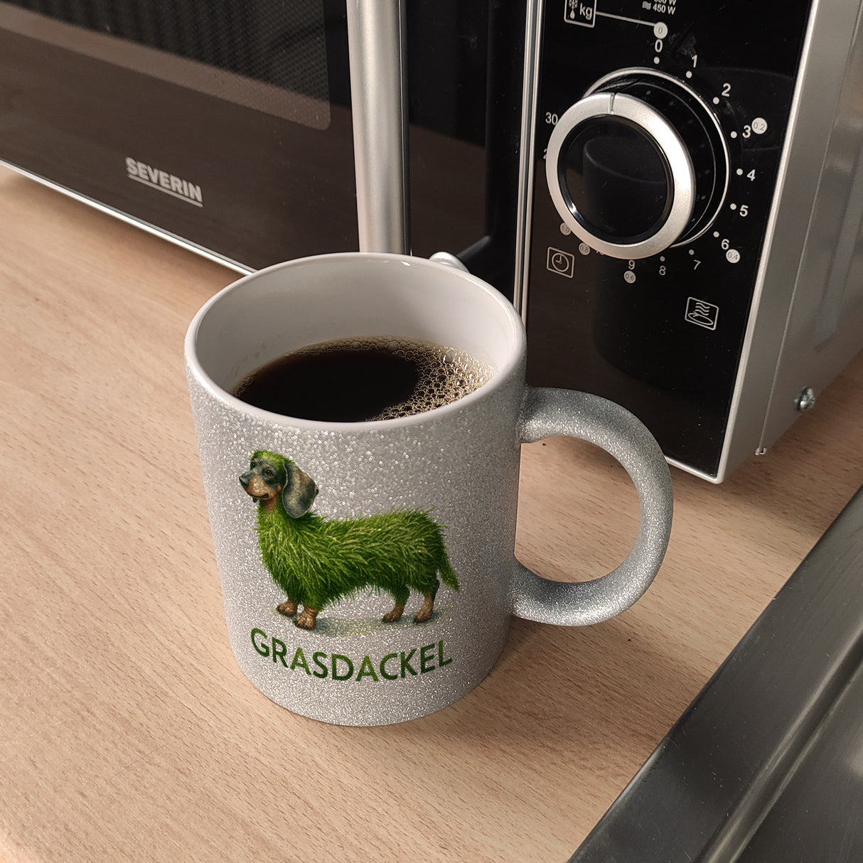 Grasdackel schwäbischer Dialekt Kaffeebecher