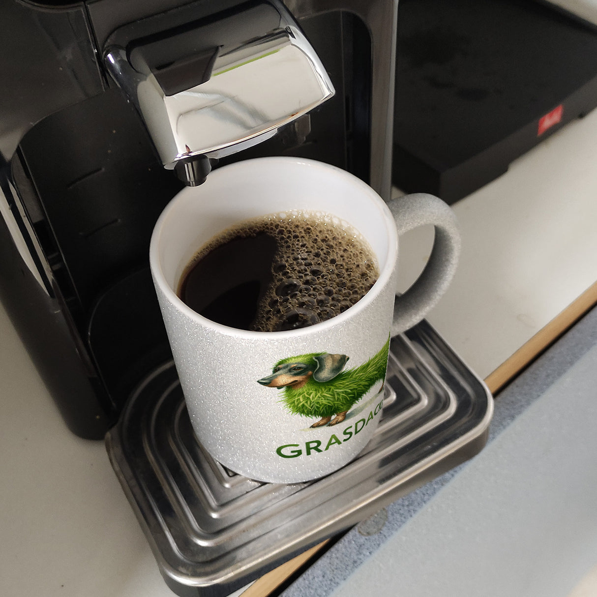 Grasdackel schwäbischer Dialekt Kaffeebecher